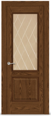 Бристоль Со стеклом Дуб мореный 9083