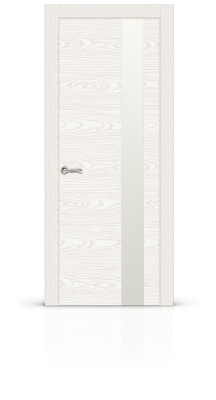 Ультра Со стеклом Белый ясень 23611