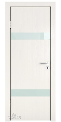 ШИ дверь DO-602 Белый ясень/стекло Белое