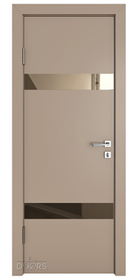 ШИ дверь DO-602 Латте софт/зеркало Бронза