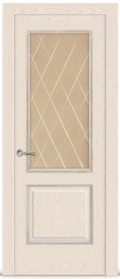 Бристоль Со стеклом Ясень крем 8796