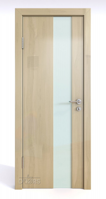 Дверь межкомнатная DO-504 Анегри светлый/стекло Белое