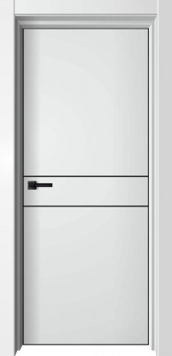 Межкомнатная дверь Loft-2 AL кромка с 4-х