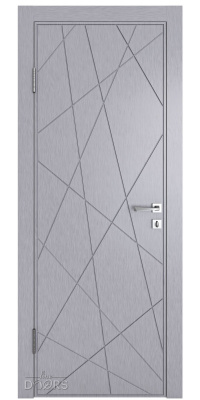 Дверь межкомнатная Абстракция Металлик